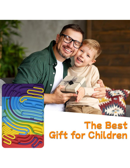 Tablero de Actividad Sensorial Uucoco Colorido para Niños 3+