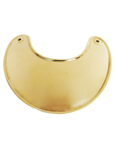 Gorget de Infantería Francesa de Latón Macizo 12.7x12.7cm