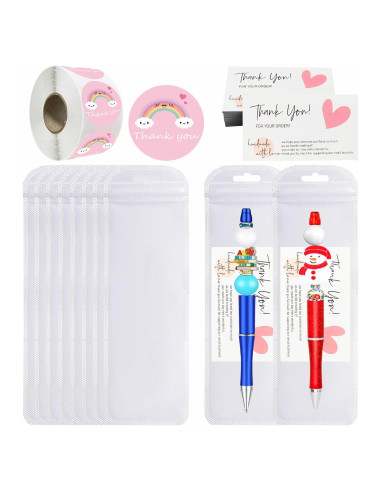 650 Bolsas Reutilizables 7x20cm + 500 Etiquetas Agradecimiento