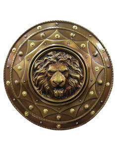 Escudo Medieval de Hierro 55.88 cm con León - Decoración