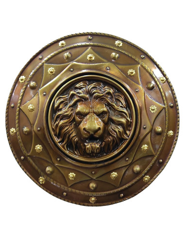 Escudo Medieval de Hierro 55.88 cm con León - Decoración