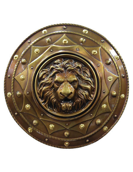 Escudo Medieval de Hierro 55.88 cm con León - Decoración