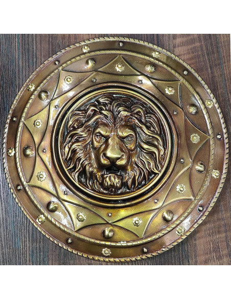 Escudo Medieval de Hierro 55.88 cm con León - Decoración