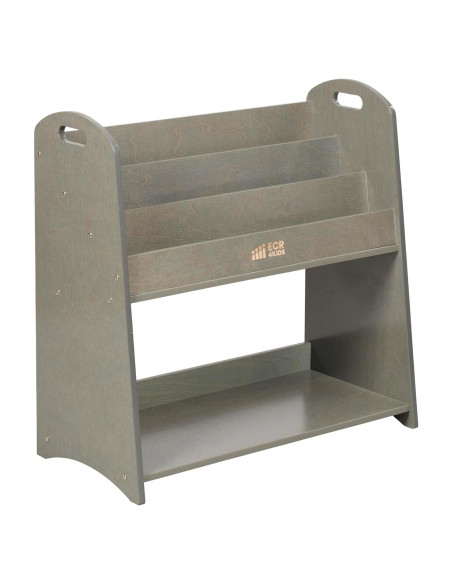 Estantería Expositor de Libros ECR4Kids 3 Estantes 76cm Gris