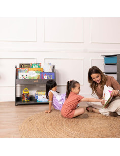 Estantería Expositor de Libros ECR4Kids 3 Estantes 76cm Gris 2