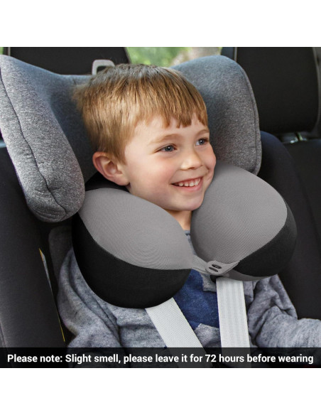 Almohada de Viaje COOLBEBE para Niños - Soporte Cuello Negro Almohada de Viaje COOLBEBE para Niños - Soporte Cuello Negro