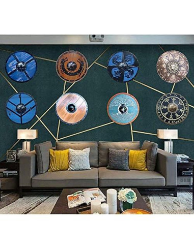 Escudo Medieval de Hierro 55.88 cm con León - Decoración