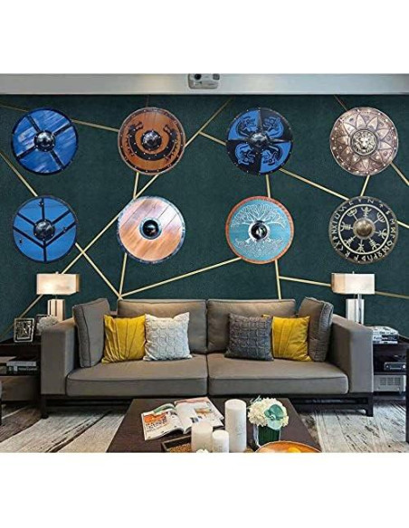 Escudo Medieval de Hierro 55.88 cm con León - Decoración