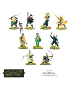 Conjunto de Héroes Samurai Warlord Games - 9 Miniaturas