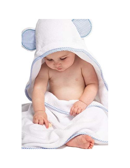 Juego de Toalla con Capucha y Paño de Lavado Fishers Finery Azul