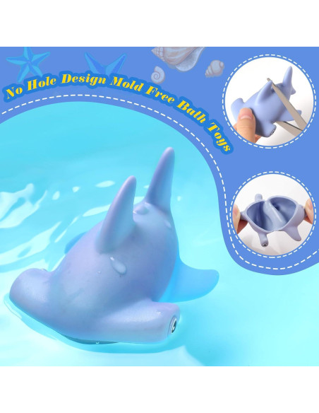 Juguetes de baño para bebés GZHFCMUS sin moho 6 piezas