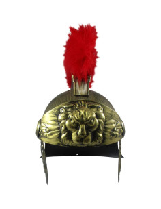Casco Gladiador Romano Deluxe Nicky Bigs con Espada y Pluma 2