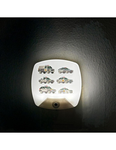 Luz Nocturna LED Omeet Coche de Dibujos Animados - 2 Unidades