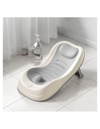 Soporte de Baño PandaEar Plegable para Bebés 0-6 Meses Gris