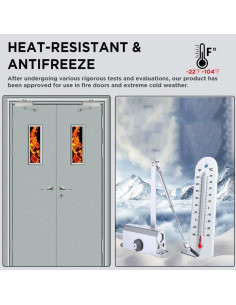 Cierre de puerta automático Augenweide 0-45kg ajustable plata 2