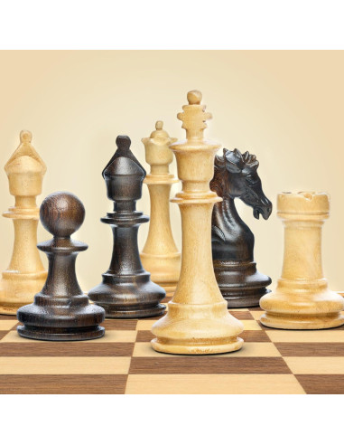 Piezas de Ajedrez de Madera Handicraftviet 34 Piezas 10 cm
