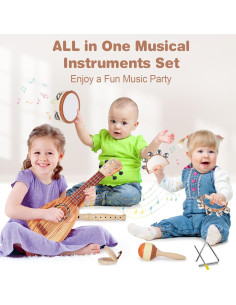 Juego de Guitarra Vanplay para Niños 7 Piezas Musicales 2