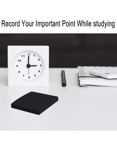 Notas Adhesivas Negras YXTH, 6 Blocs de 100 Hojas 7.62 cm