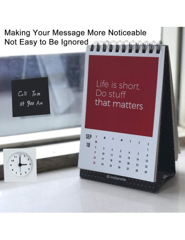 Notas Adhesivas Negras YXTH, 6 Blocs de 100 Hojas 7.62 cm