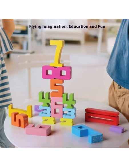 Conjunto de Bloques de Números de Madera AALFA - Juguete Montessori