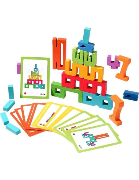 Conjunto de Bloques de Números de Madera AALFA - Juguete Montessori