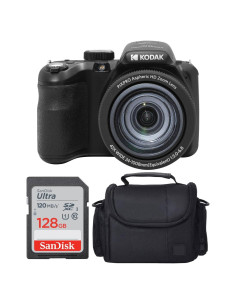 Cámara Digital Kodak PIXPRO AZ425 20MP Zoom 42x + Funda + 128GB