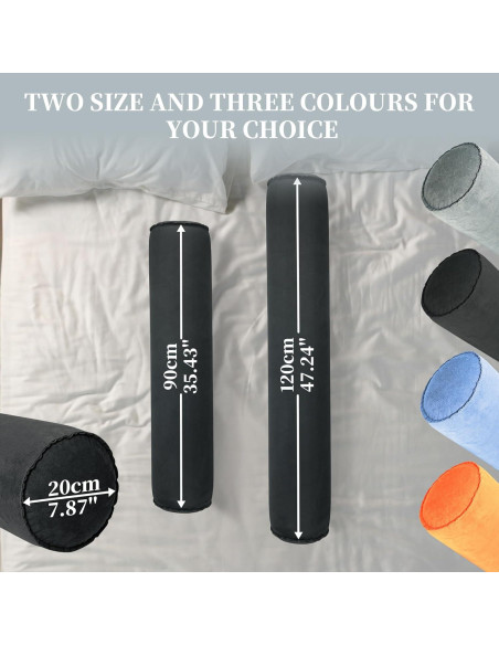 Almohada Inflable Corporal ONTYZZ 120x20cm Negra para Dormir