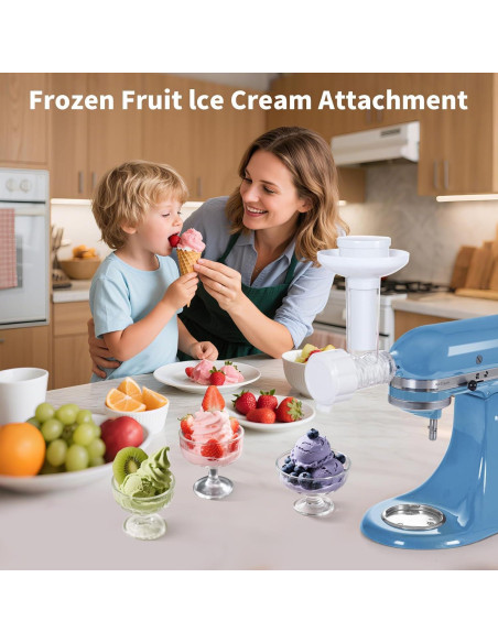Accesorio de Helado MEILEYII para Batidora Kitchenaid - Sorbete y Yogur Saludable