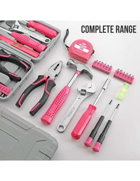 Juego de Herramientas para el Hogar 20 Piezas Elvesoar Rosa