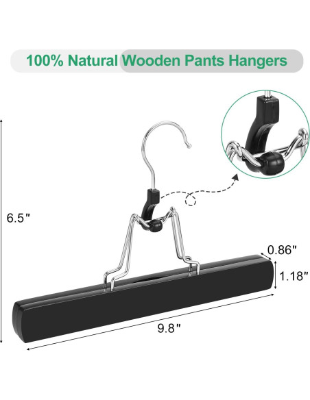 Perchas de Madera Antideslizantes TOPIA HANGER 12 Unidades