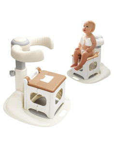 Soporte Plegable para Ducha de Bebé Gris - Altura Ajustable 43-55 cm