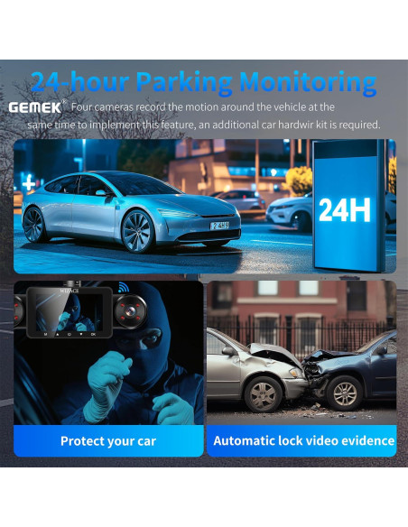 Cámara Dash 4 Canales WIZACE 2K con Control APP y WiFi 5G