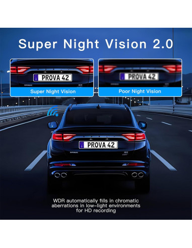 Cámara Dash 4 Canales WIZACE 2K con Control APP y WiFi 5G