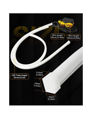 Tiras LED Secuenciales Qasim 60CM RGB Control APP Bluetooth