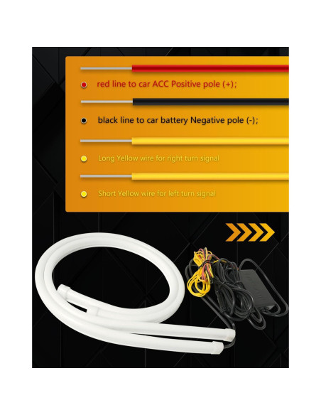 Tiras LED Secuenciales Qasim 60CM RGB Control APP Bluetooth