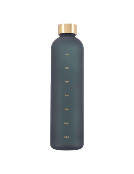 Botella de Agua Eforcase 1L con Marcador de Tiempo Antideslizante