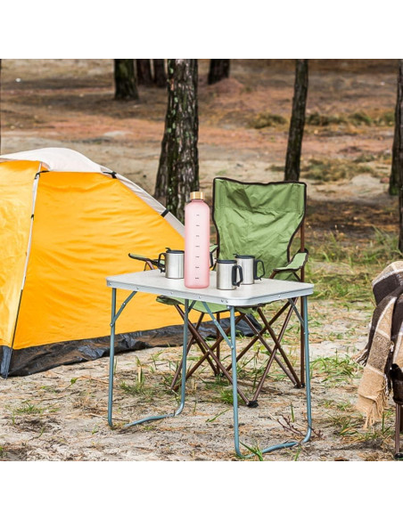 Botella de Agua Eforcase 1L con Marcador de Tiempo Antideslizante