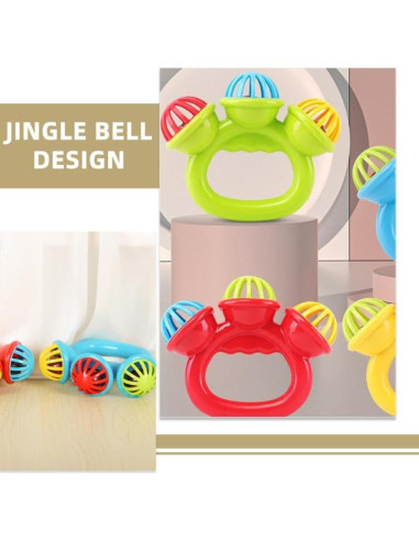 BESTonZON 3PCS Campanas de Mano para Bebés Juguetes Musicales