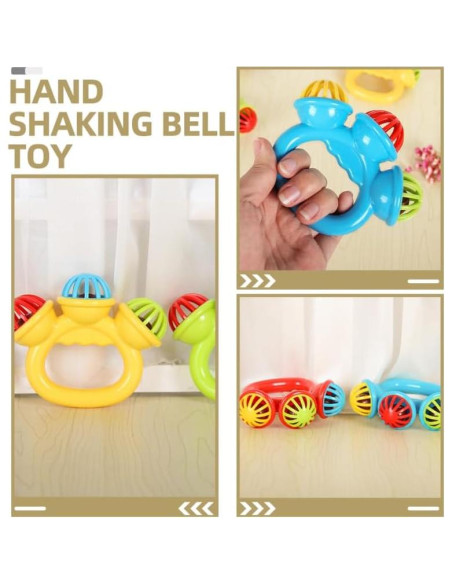 BESTonZON 3PCS Campanas de Mano para Bebés Juguetes Musicales