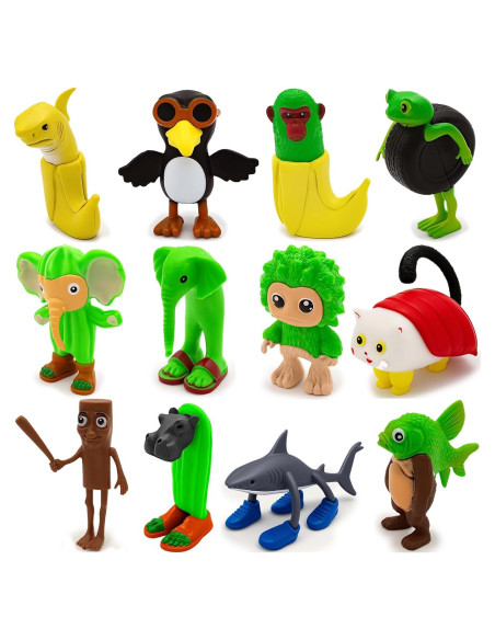 12 Figuras de Acción Brainrot Italiana Coleccionables TJLMCORP