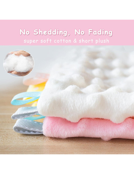 Manta de Seguridad Upalupa Conejo Blanco 30x30 cm con Etiquetas