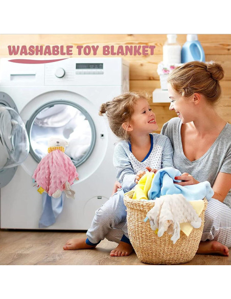 Manta de Seguridad Upalupa Conejo Blanco 30x30 cm con Etiquetas