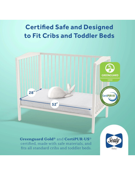 Colchón Híbrido Sealy Baby Posturepedic Grace 132x71 cm