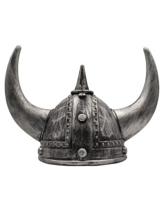Casco Vikingo con Cuernos LOOYAR para Halloween 21 cm