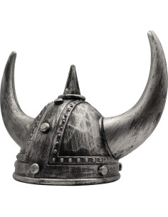 Casco Vikingo con Cuernos LOOYAR para Halloween 21 cm 2