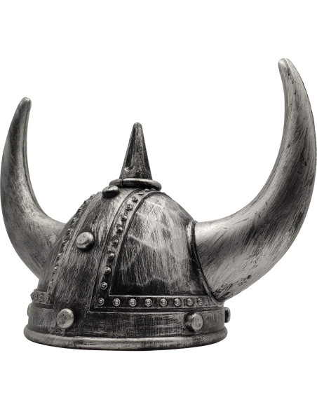 Casco Vikingo con Cuernos LOOYAR para Halloween 21 cm