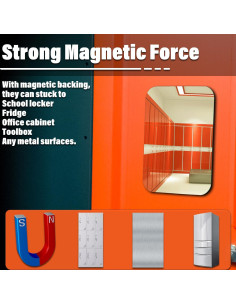 Espejo Magnético Rectangular 2 Pcs Tooackl 15x10.9cm 2