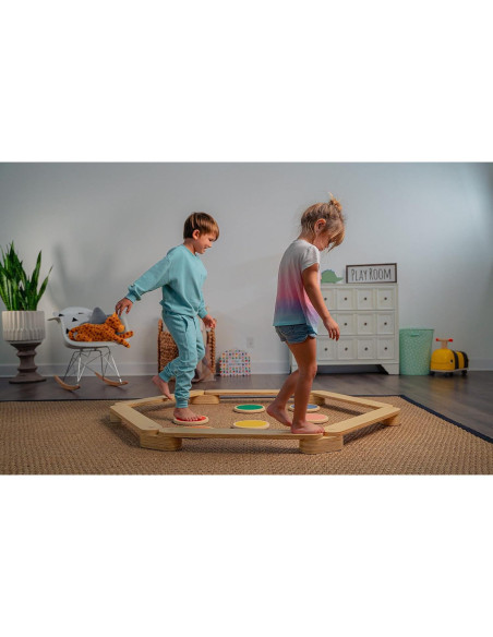 Viga de Equilibrio Avenlur Majesty con Piedras de Paso