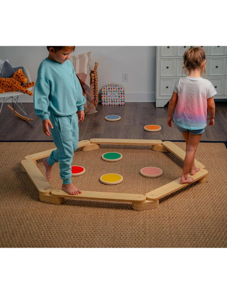 Viga de Equilibrio Avenlur Majesty con Piedras de Paso