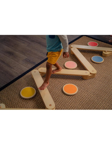 Viga de Equilibrio Avenlur Majesty con Piedras de Paso